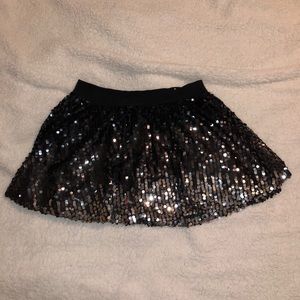 Justice sequins skirt with built in shorts 18 girl